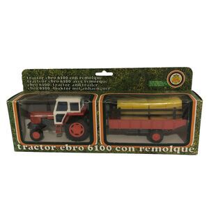 Vintage Joal Ref#251 Tractor Ebro 6100 Con Remolque Farm Machinery NIB